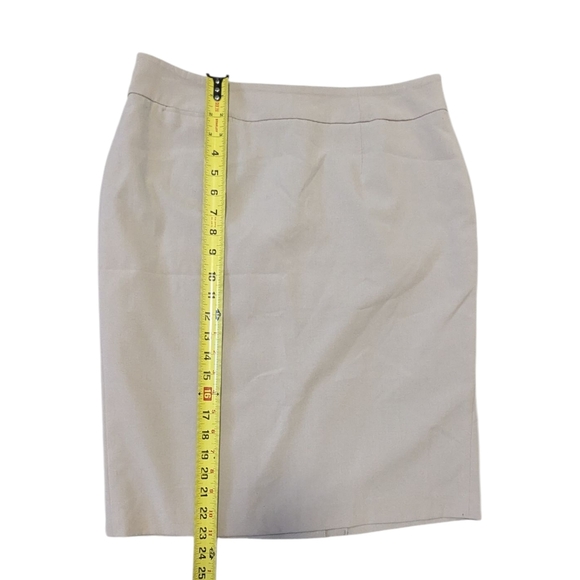 Calvin Klein Women's Pencil Skirt Oatmeal Off White Color Knee Length Size 10 - Picture 4 of 10